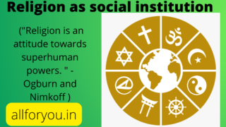 धर्मसंस्था | Religion as social institution