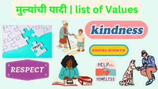 मुल्यांची यादी | list of Values